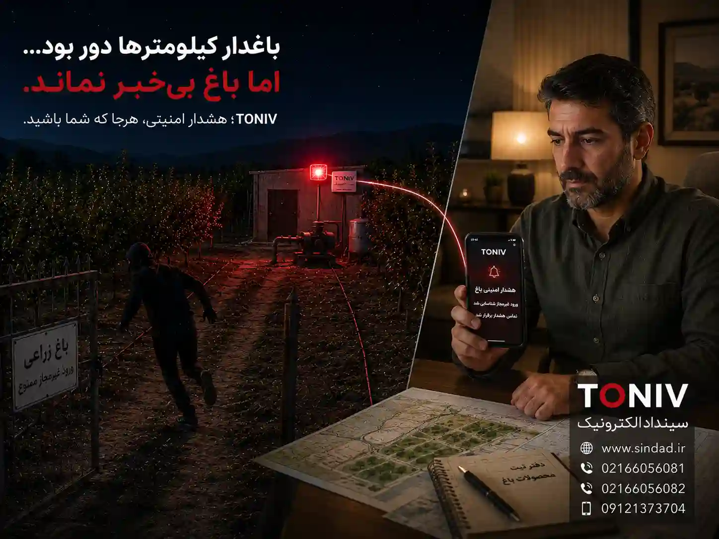دزدگیر برای باغات بزرگ